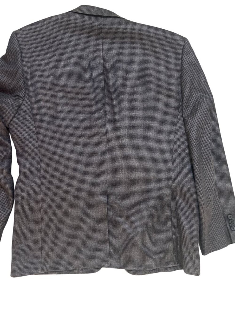 John W. Nordstrom Men’s Silk Wool Blend Sport Coat Blazer Gray Check 42R Jacket - Picture 6 of 8
